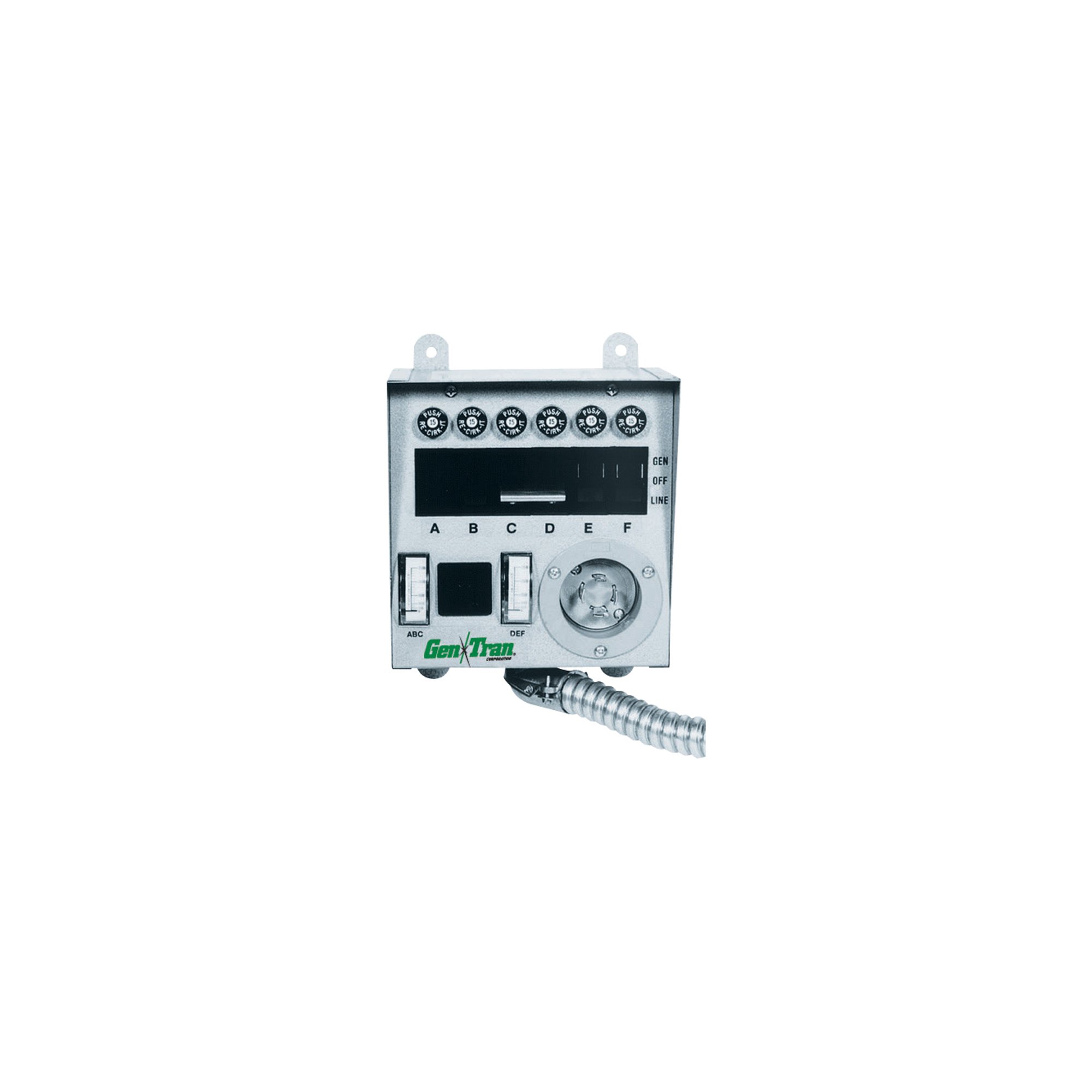 Gen Tran 6-Circuit Pre-Wired Transfer Switch